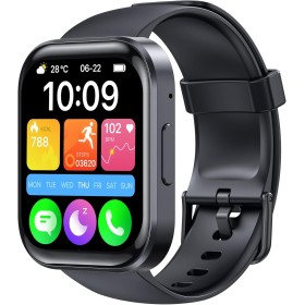 OUKITEL BT103 Unisex Smartwatch: 1.91" 100+ sports modes, heart rate, sleep tracking, step counter. Compatible iOS and Android