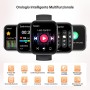 OUKITEL BT103 Smartwatch unisex 1.91" 100+ Mode Sport Contapassi/Sonno/Cardiofrequenzimetro, Fitness Tracker per iOS Android N