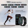 OUKITEL BT103 Smartwatch unisex 1.91" 100+ Mode Sport Contapassi/Sonno/Cardiofrequenzimetro, Fitness Tracker per iOS Android N