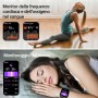 OUKITEL BT103 Smartwatch unisex 1.91" 100+ Mode Sport Contapassi/Sonno/Cardiofrequenzimetro, Fitness Tracker per iOS Android N